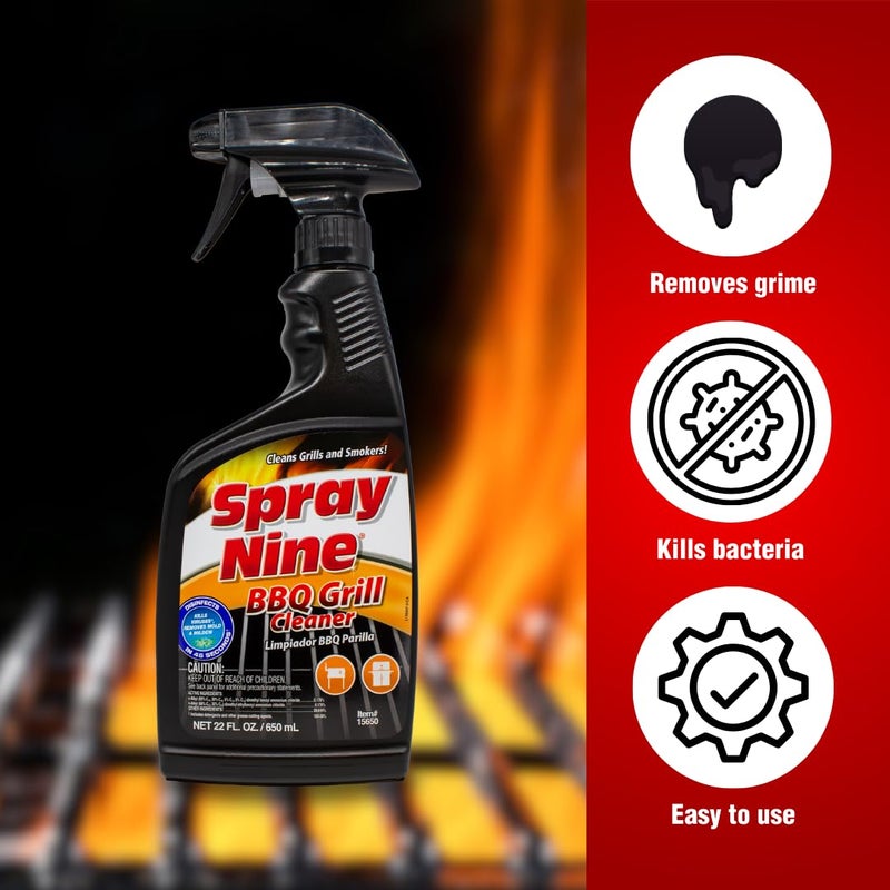 Spray Nine 15650 Barbeque Grill Cleaner, 22 oz. - Image 3